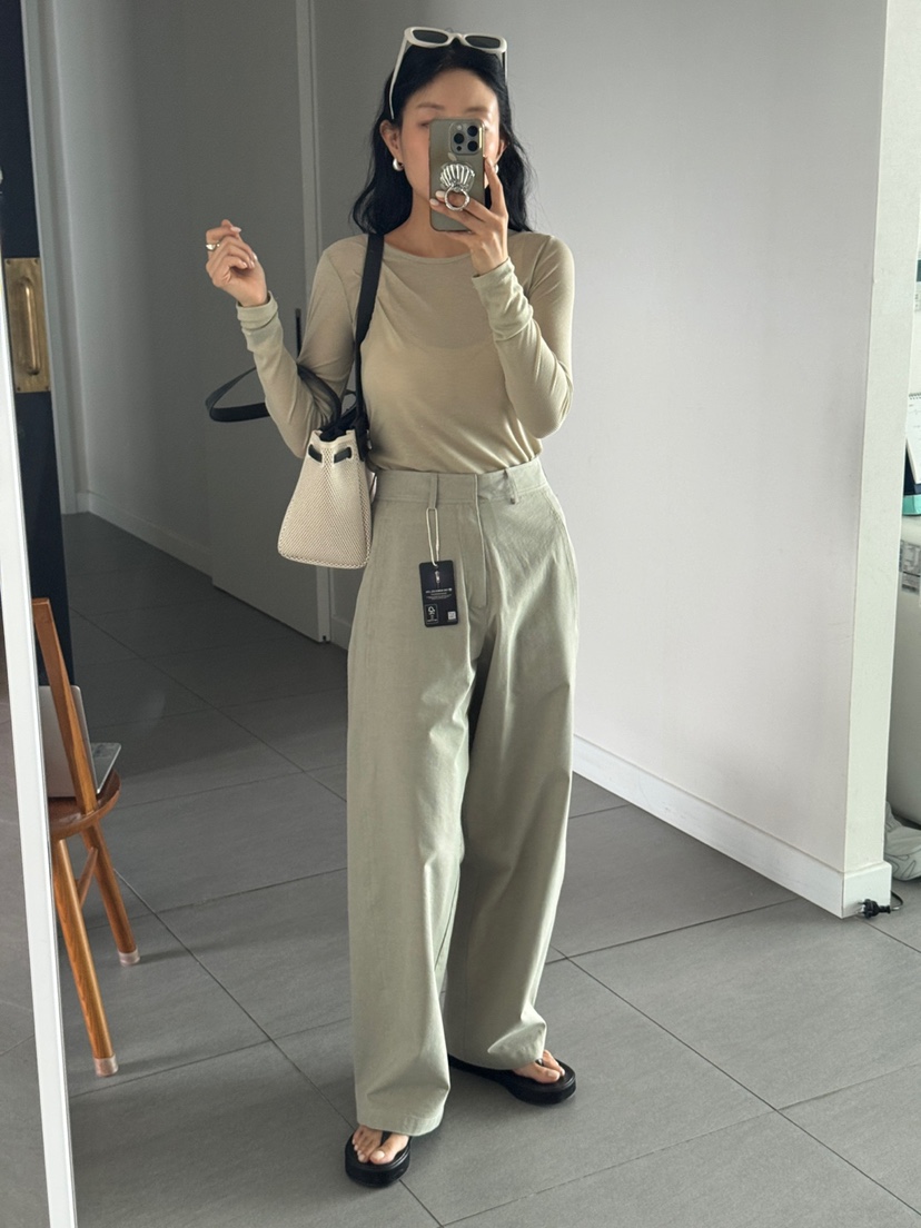 MILUI韓國直郵㊣女裝新品熱賣推薦25春夏休閑時尚人氣休閑褲MILUI休閑褲