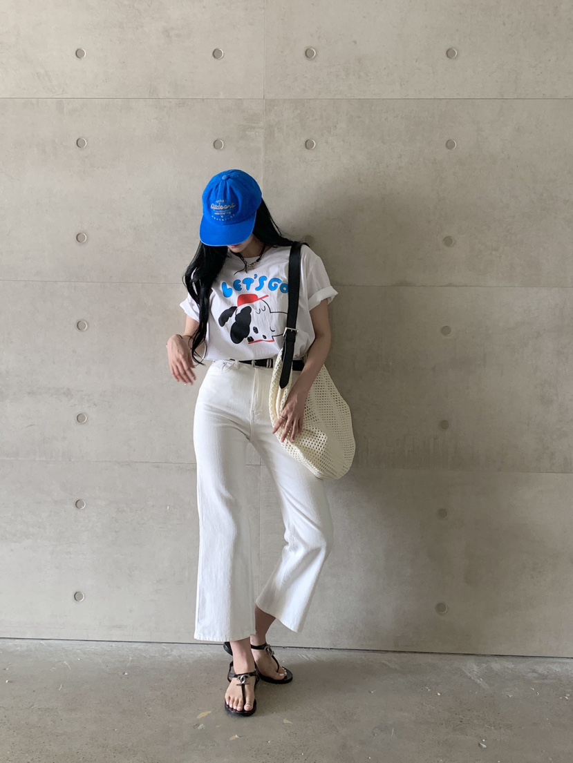 DAVICHI直郵韓國代購㊣女裝新品時尚人氣牛仔褲含隨機腰帶亞麻DAVICHI牛仔褲