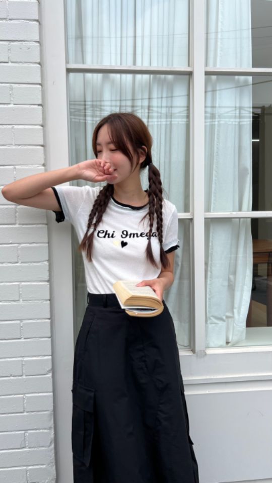 HEY/TO SEWING韓國㊣直郵東大門代購女裝新品25春夏時尚T恤BY HEY/TO SEWINGT恤