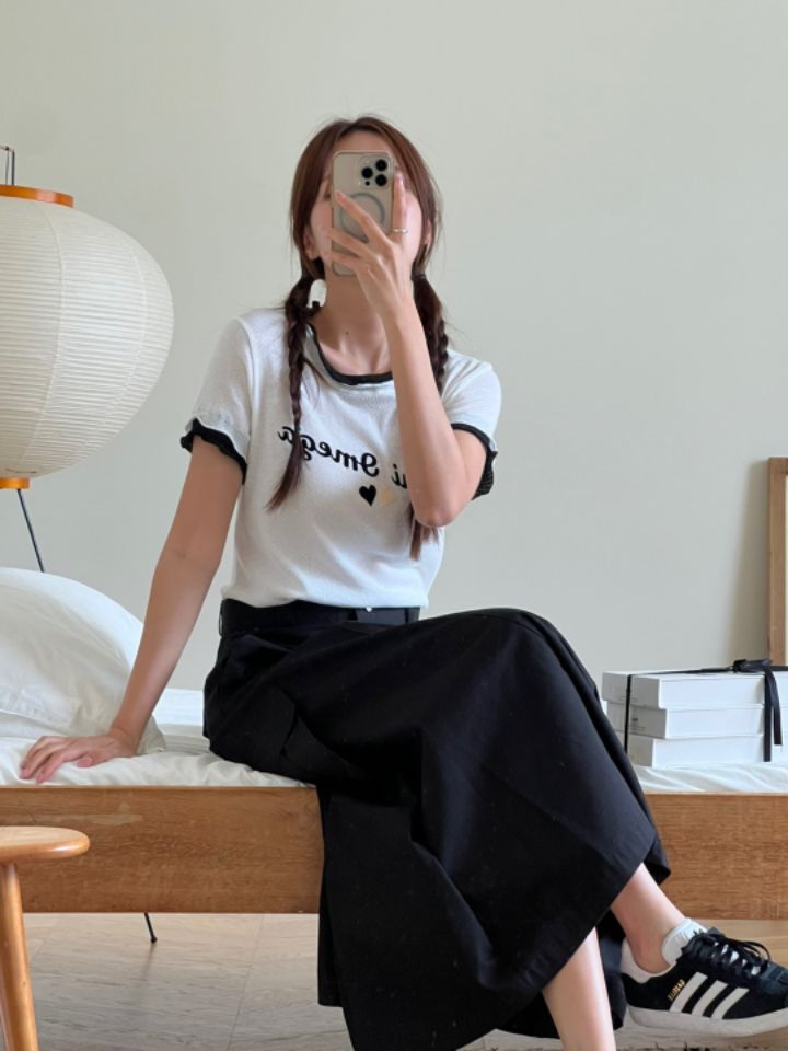 HEY/TO SEWING韓國㊣直郵東大門代購女裝新品25春夏時尚T恤BY HEY/TO SEWINGT恤