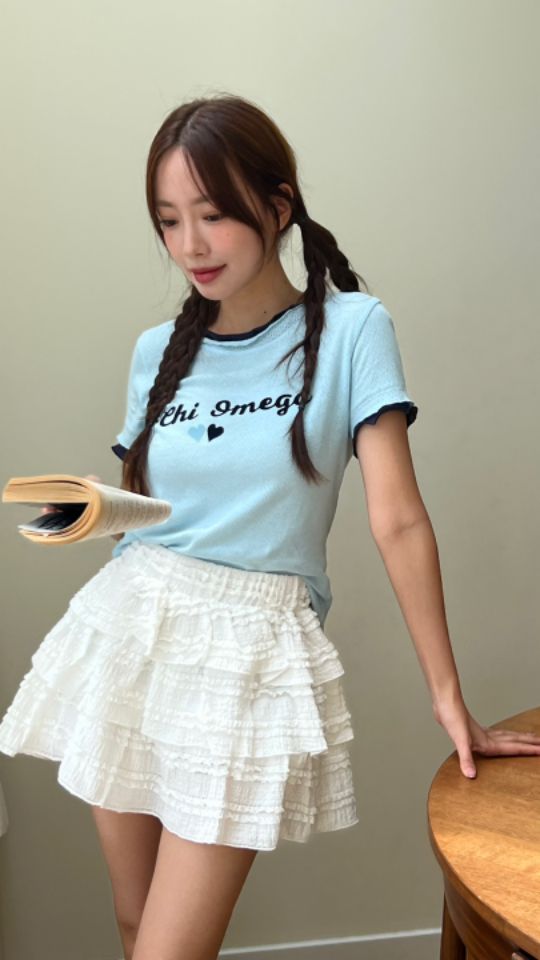HEY/TO SEWING韓國㊣直郵東大門代購女裝新品25春夏時尚T恤BY HEY/TO SEWINGT恤