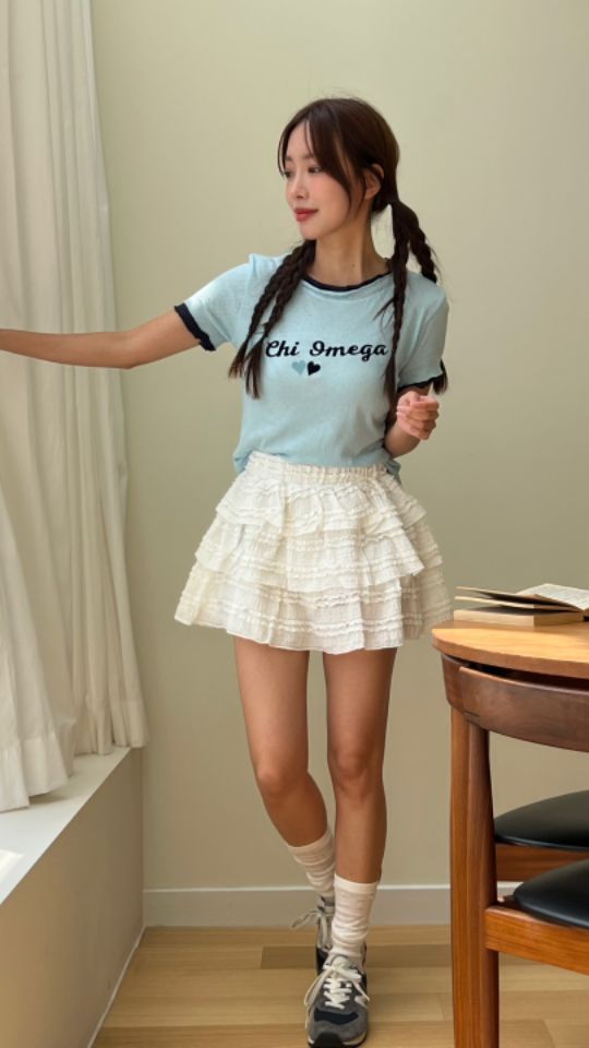 HEY/TO SEWING韓國㊣直郵東大門代購女裝新品25春夏時尚T恤BY HEY/TO SEWINGT恤