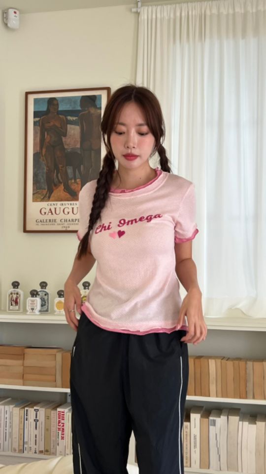 HEY/TO SEWING韓國㊣直郵東大門代購女裝新品25春夏時尚T恤BY HEY/TO SEWINGT恤