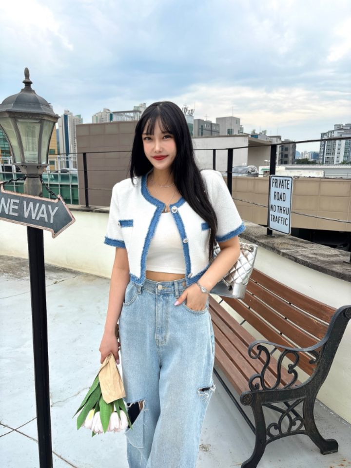 mars直郵韓國代購㊣女裝新品休閑25春夏推薦人氣時尚夾克花呢mars夾克