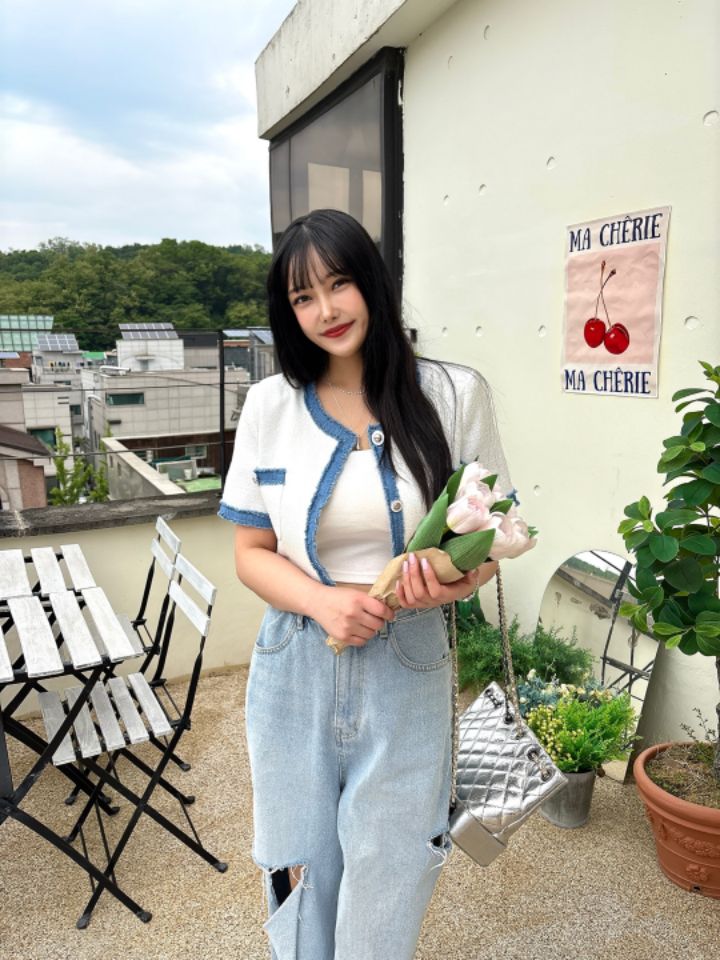 mars直郵韓國代購㊣女裝新品休閑25春夏推薦人氣時尚夾克花呢mars夾克