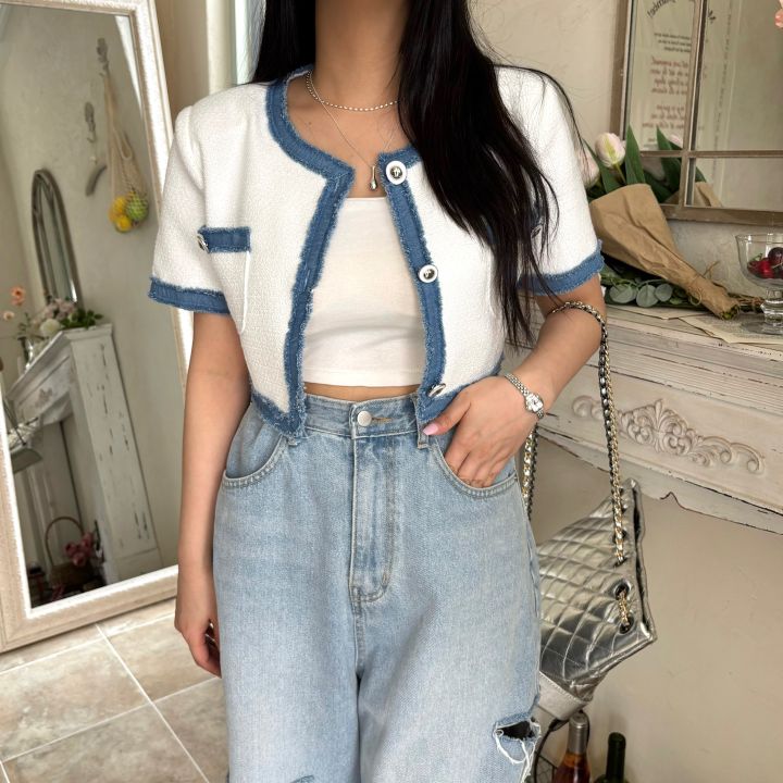 mars直郵韓國代購㊣女裝新品休閑25春夏推薦人氣時尚夾克花呢mars夾克