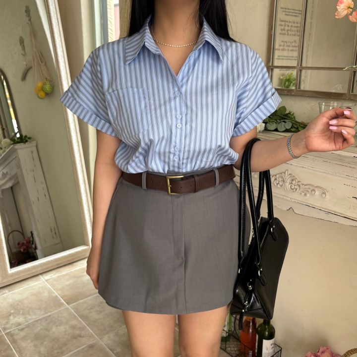mars韓國㊣直郵東大門代購女裝新品推薦時尚熱賣襯衫蕾絲衫mars襯衫/蕾絲衫