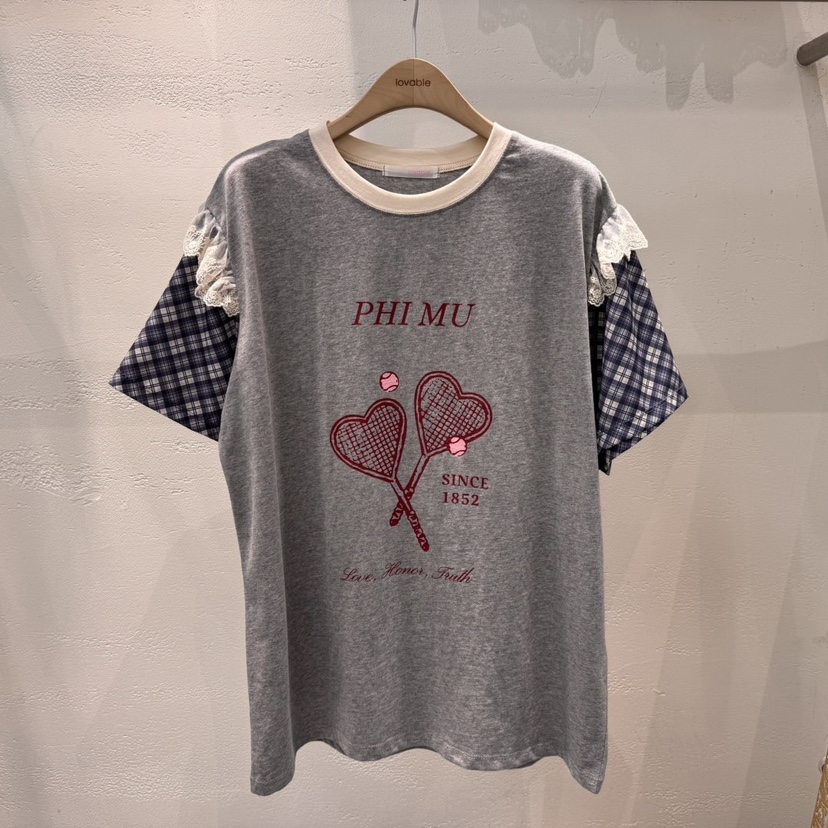 LOVABLE直郵韓國代購㊣女裝新款時尚推薦休閑人氣熱賣25春夏T恤LOVABLET恤