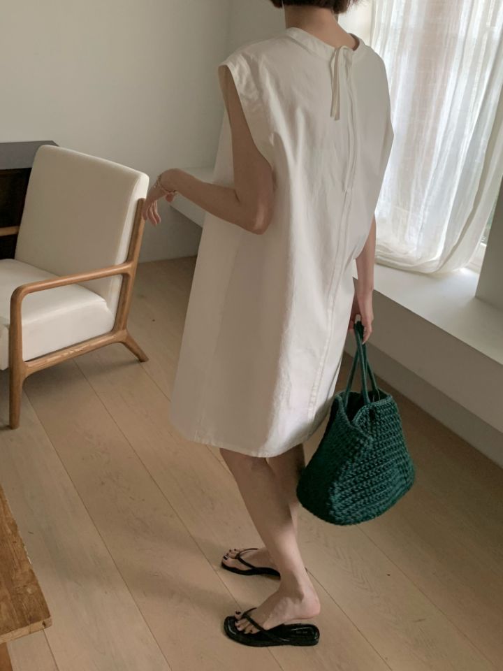 MARE韓國㊣直郵東大門代購女裝新品推薦熱賣時尚休閑連衣裙V領MARE連衣裙