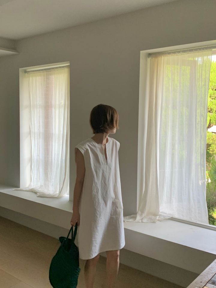 MARE韓國㊣直郵東大門代購女裝新品推薦熱賣時尚休閑連衣裙V領MARE連衣裙