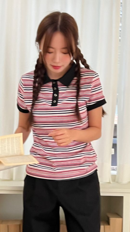 HEY/TO SEWING直郵韓國代購㊣女裝新款熱賣25春夏時尚T恤BY HEY/TO SEWINGT恤圖色2