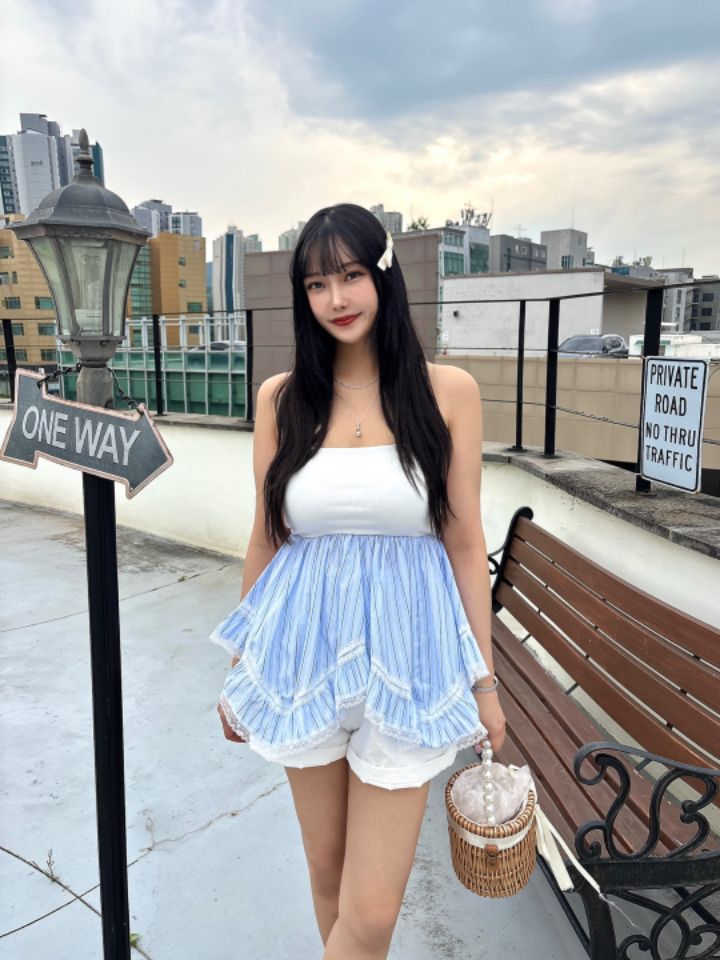 mars直郵韓國代購㊣女裝新款休閑時尚25春夏推薦熱賣連衣裙mars連衣裙
