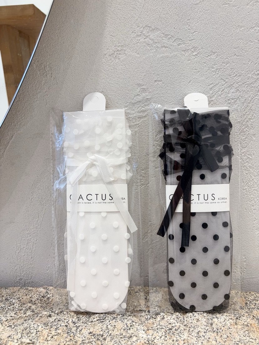 CACTUS-Q韓國直郵㊣女裝新款熱賣時尚休閑人氣襪子蕾絲綁帶CACTUS十雙起/可混搭襪子
