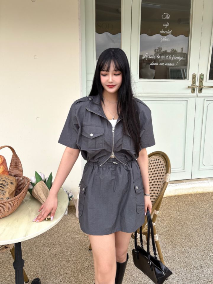 mars韓國直郵㊣東大門實拍女裝新款人氣推薦休閑25春夏短裙mars短裙