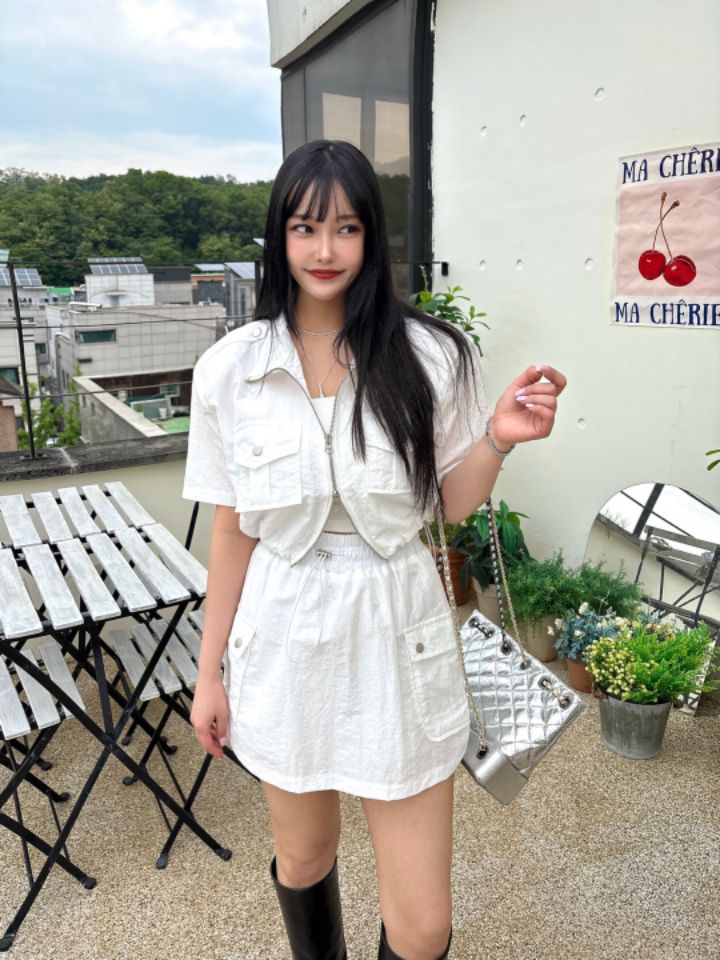 mars韓國直郵㊣東大門實拍女裝新款人氣推薦休閑25春夏短裙mars短裙