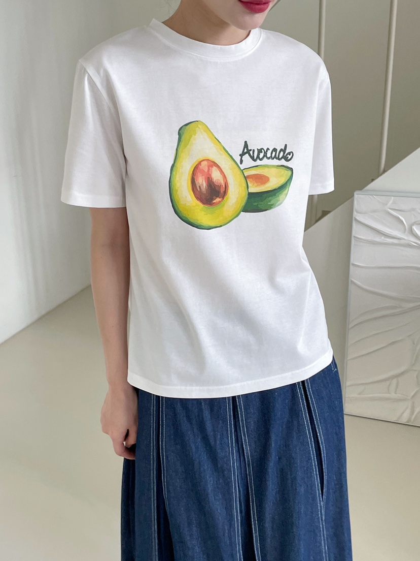 NEOUL韓國㊣直郵東大門代購女裝新款25春夏休閑熱賣人氣T恤NEOUL/ahin雙領標簽T恤圖色1