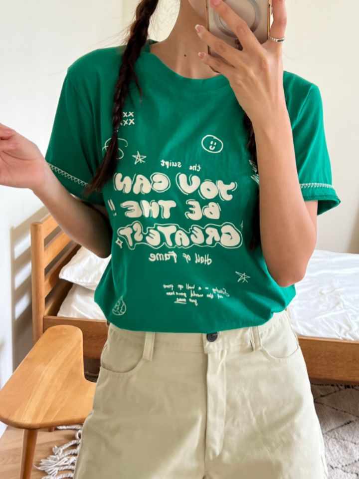 HEY/TO SEWING韓國㊣直郵東大門代購女裝新款熱賣休閑T恤BY HEY/TO SEWINGT恤圖色3