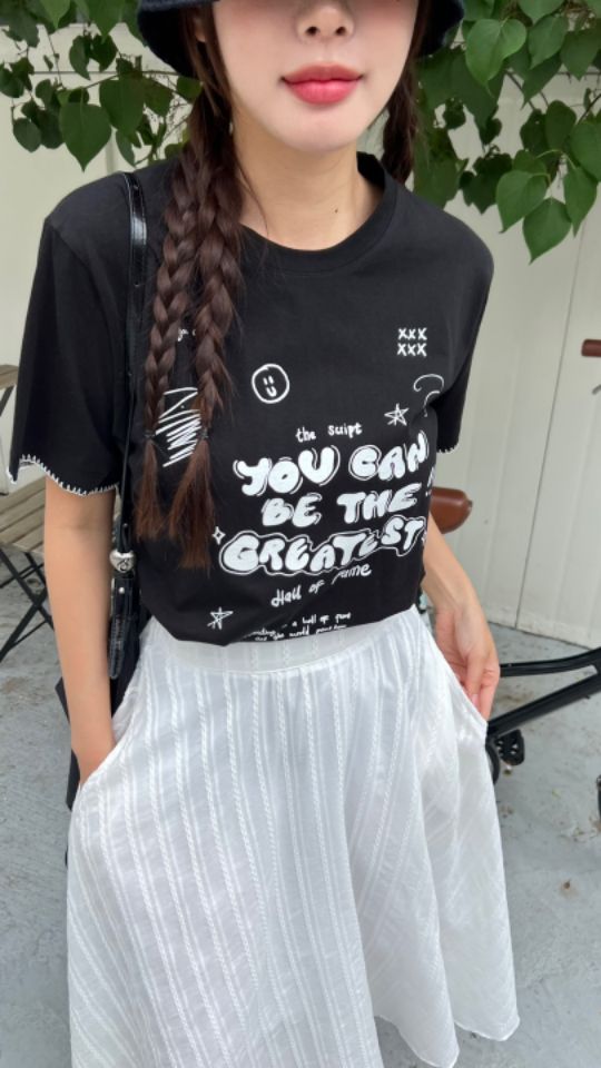 HEY/TO SEWING韓國㊣直郵東大門代購女裝新款熱賣休閑T恤BY HEY/TO SEWINGT恤圖色4