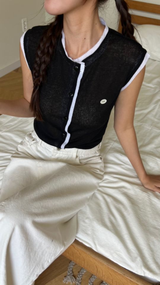 HEY/TO SEWING韓國直郵㊣東大門實拍女裝新款推薦人氣馬甲BY HEY/TO SEWING馬甲