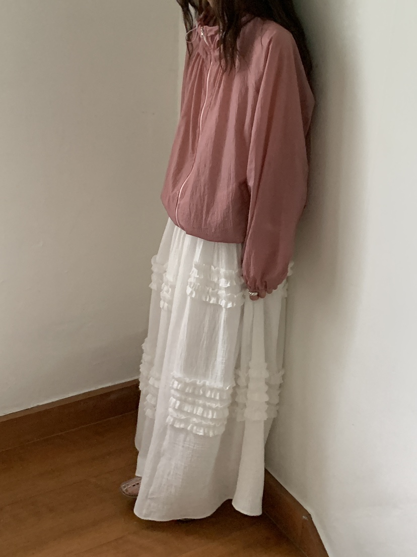 OURS直郵韓國代購㊣女裝新品推薦25春夏休閑熱賣時尚人氣長裙OURS長裙