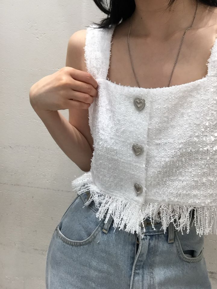 mars韓國直郵㊣女裝新品人氣時尚休閑熱賣推薦25春夏馬甲粗花呢mars馬甲