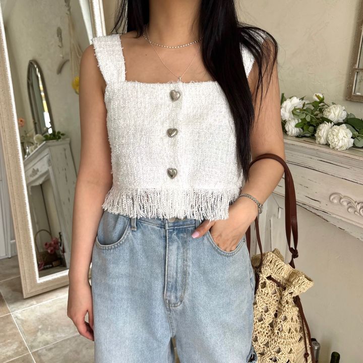 mars韓國直郵㊣女裝新品人氣時尚休閑熱賣推薦25春夏馬甲粗花呢mars馬甲