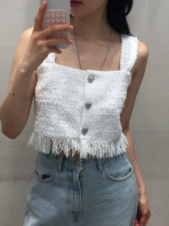 mars韓國直郵㊣女裝新品人氣時尚休閑熱賣推薦25春夏馬甲粗花呢mars馬甲圖色2