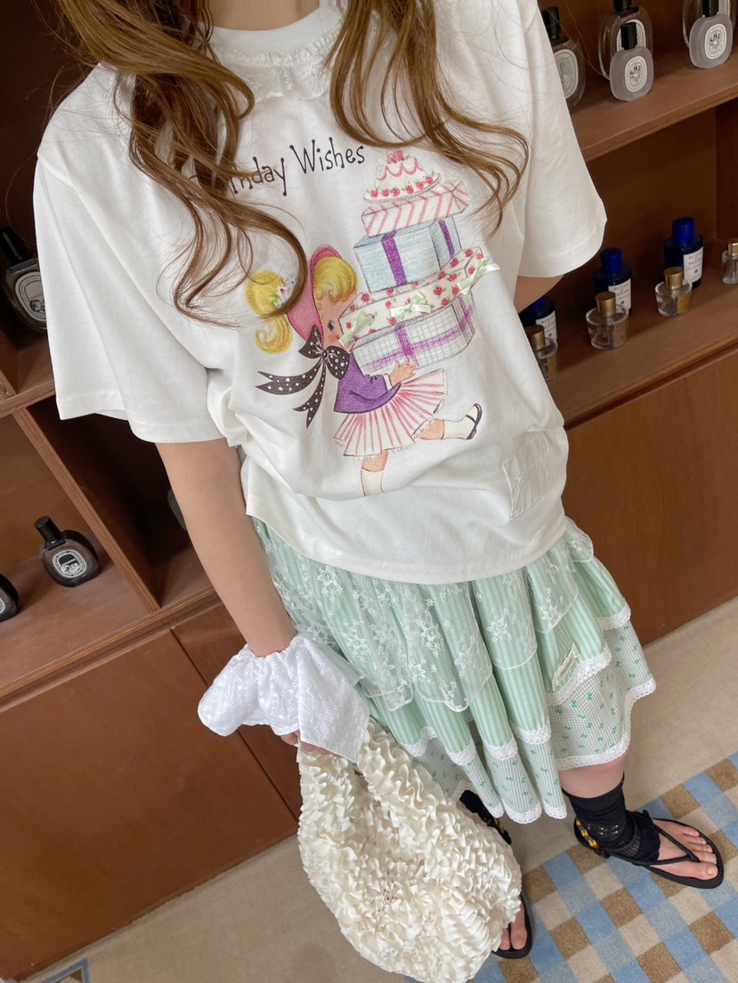 BOUTIQUE-L韓國㊣直郵東大門代購女裝新品休閑半身裙中短裙BOUTIQUE-L半身裙/中短裙