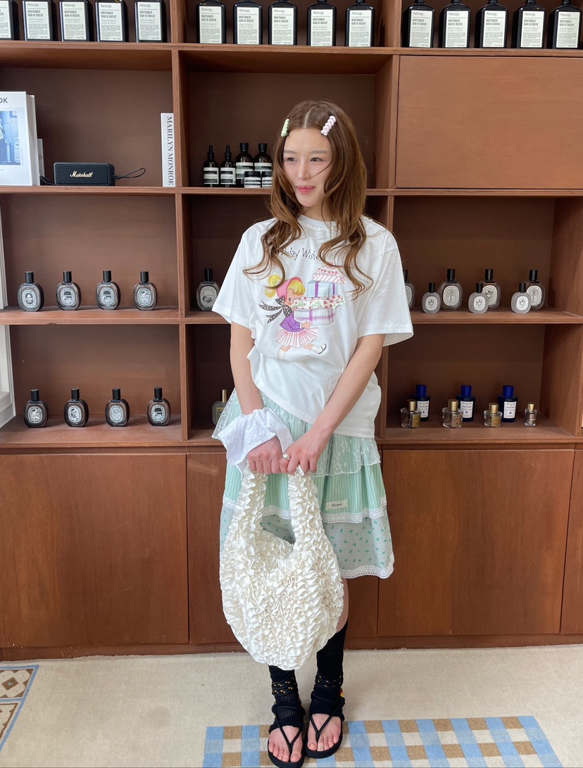 BOUTIQUE-L韓國㊣直郵東大門代購女裝新品休閑半身裙中短裙BOUTIQUE-L半身裙/中短裙