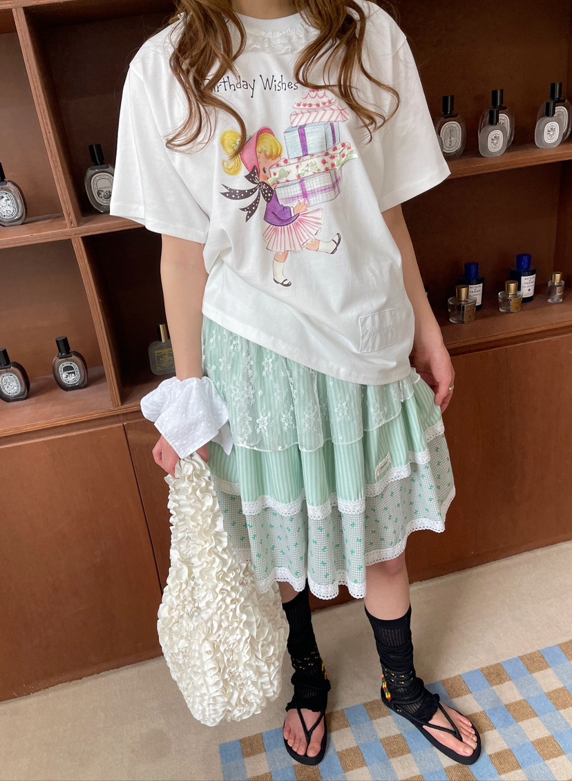 BOUTIQUE-L韓國㊣直郵東大門代購女裝新品休閑半身裙中短裙BOUTIQUE-L半身裙/中短裙