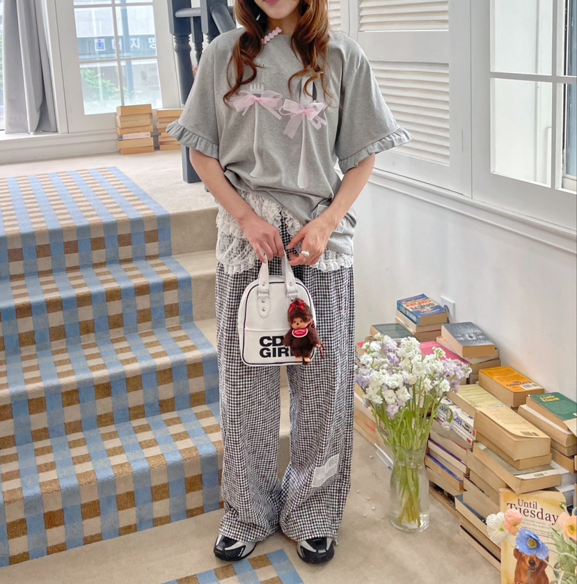 BOUTIQUE-L韓國直郵㊣女裝新品熱賣人氣推薦休閑25春夏T恤BOUTIQUE-LT恤