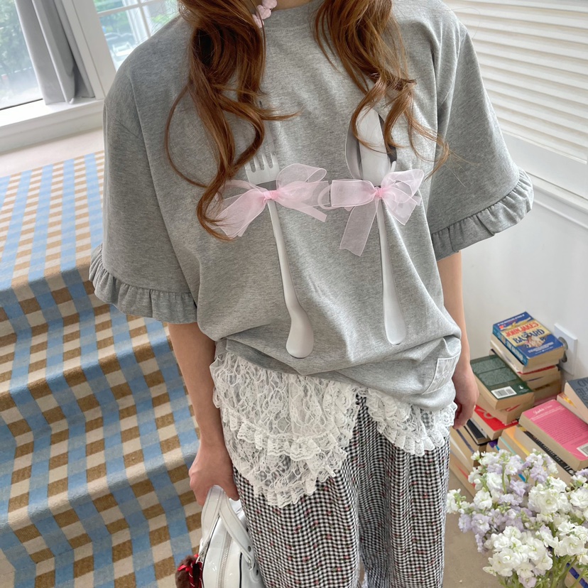 BOUTIQUE-L韓國直郵㊣女裝新品熱賣人氣推薦休閑25春夏T恤BOUTIQUE-LT恤