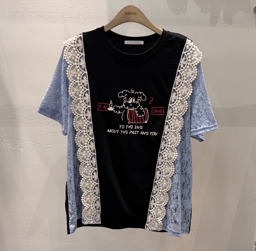LOVABLE直郵韓國代購㊣女裝新款人氣時尚熱賣25春夏推薦T恤LOVABLET恤圖色3