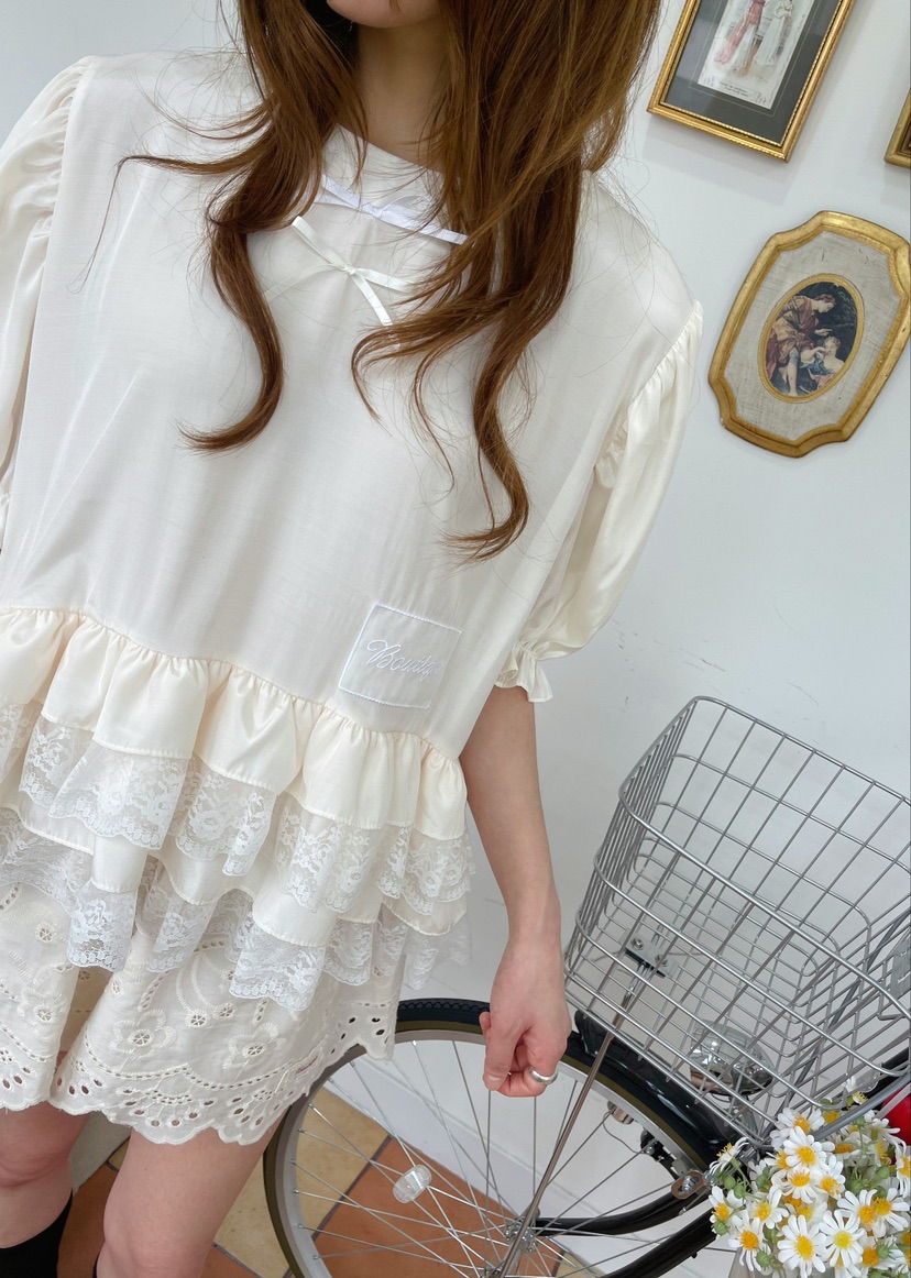 BOUTIQUE-L直郵韓國代購㊣女裝新款時尚人氣推薦襯衫蕾絲衫BOUTIQUE-L襯衫/蕾絲衫