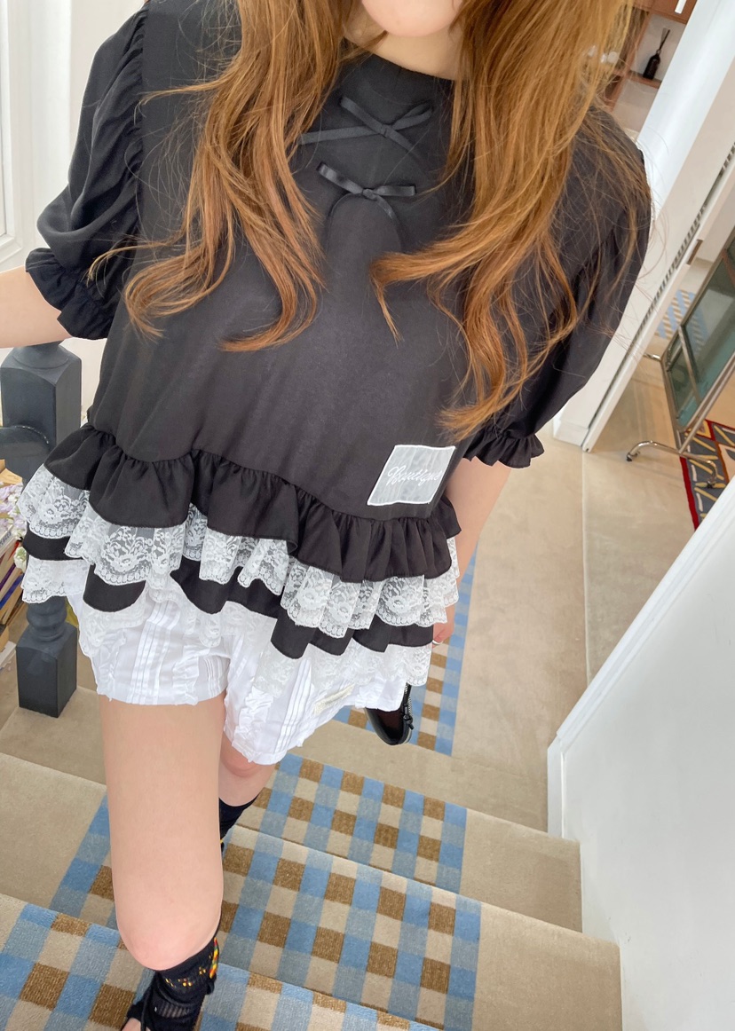 BOUTIQUE-L直郵韓國代購㊣女裝新款時尚人氣推薦襯衫蕾絲衫BOUTIQUE-L襯衫/蕾絲衫