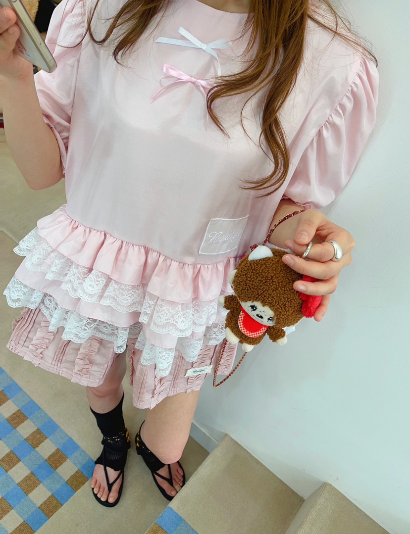 BOUTIQUE-L直郵韓國代購㊣女裝新款時尚人氣推薦襯衫蕾絲衫BOUTIQUE-L襯衫/蕾絲衫