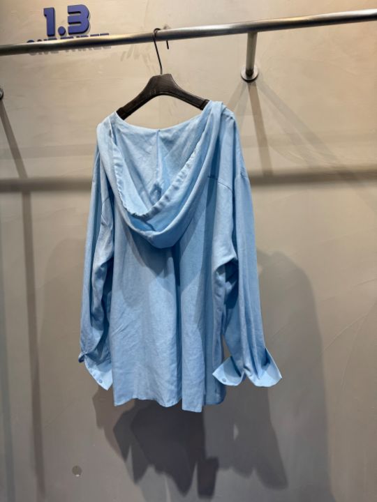 1.3韓國㊣直郵東大門代購女裝新品休閑推薦襯衫蕾絲衫連帽1.3襯衫/蕾絲衫