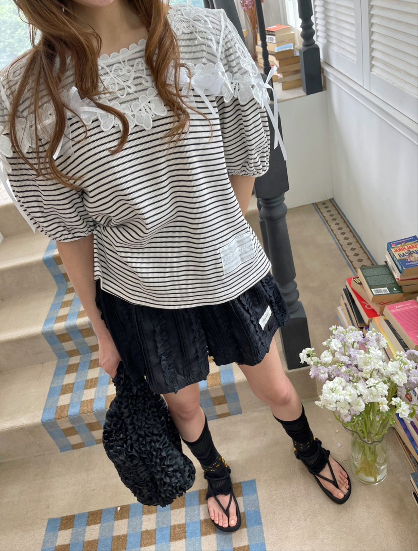 BOUTIQUE-L直郵韓國代購㊣女裝新款推薦25春夏休閑時尚T恤BOUTIQUE-LT恤