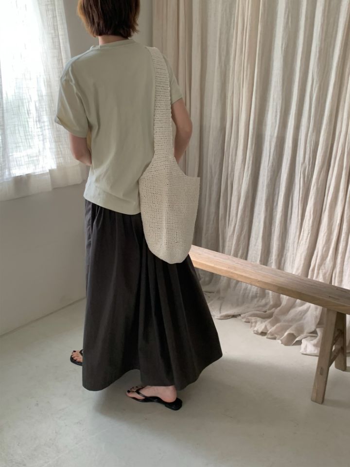 MARE韓國㊣直郵東大門代購女裝新品25春夏推薦休閑長裙褶皺MARE長裙