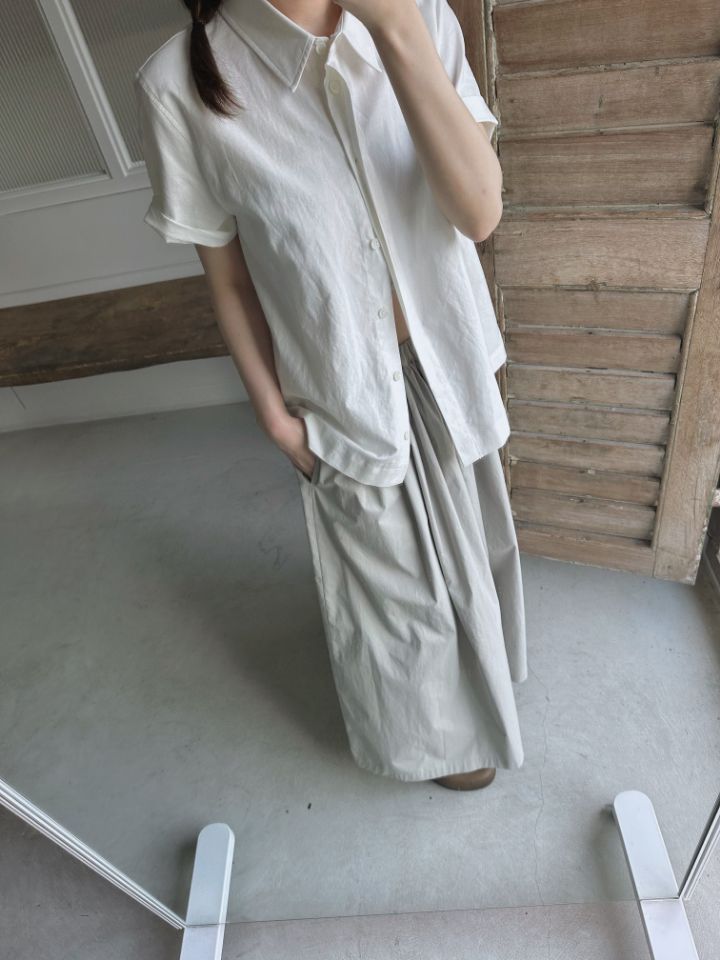 MARE韓國㊣直郵東大門代購女裝新品25春夏推薦休閑長裙褶皺MARE長裙