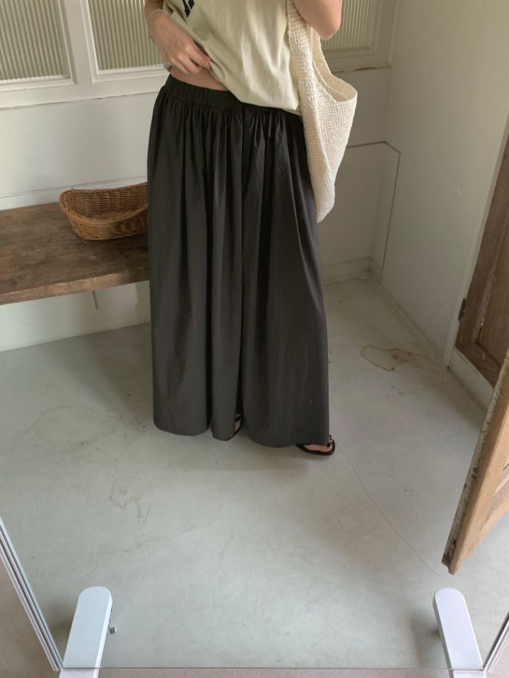 MARE韓國㊣直郵東大門代購女裝新品25春夏推薦休閑長裙褶皺MARE長裙