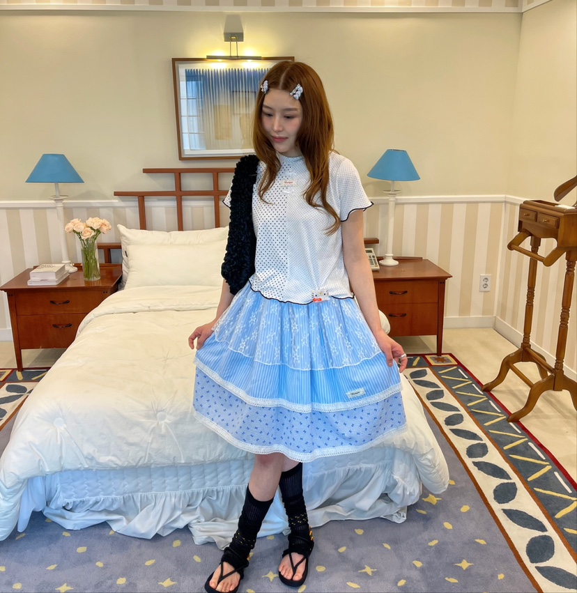 BOUTIQUE-L韓國㊣直郵東大門代購女裝新款人氣25春夏時尚T恤BOUTIQUE-LT恤
