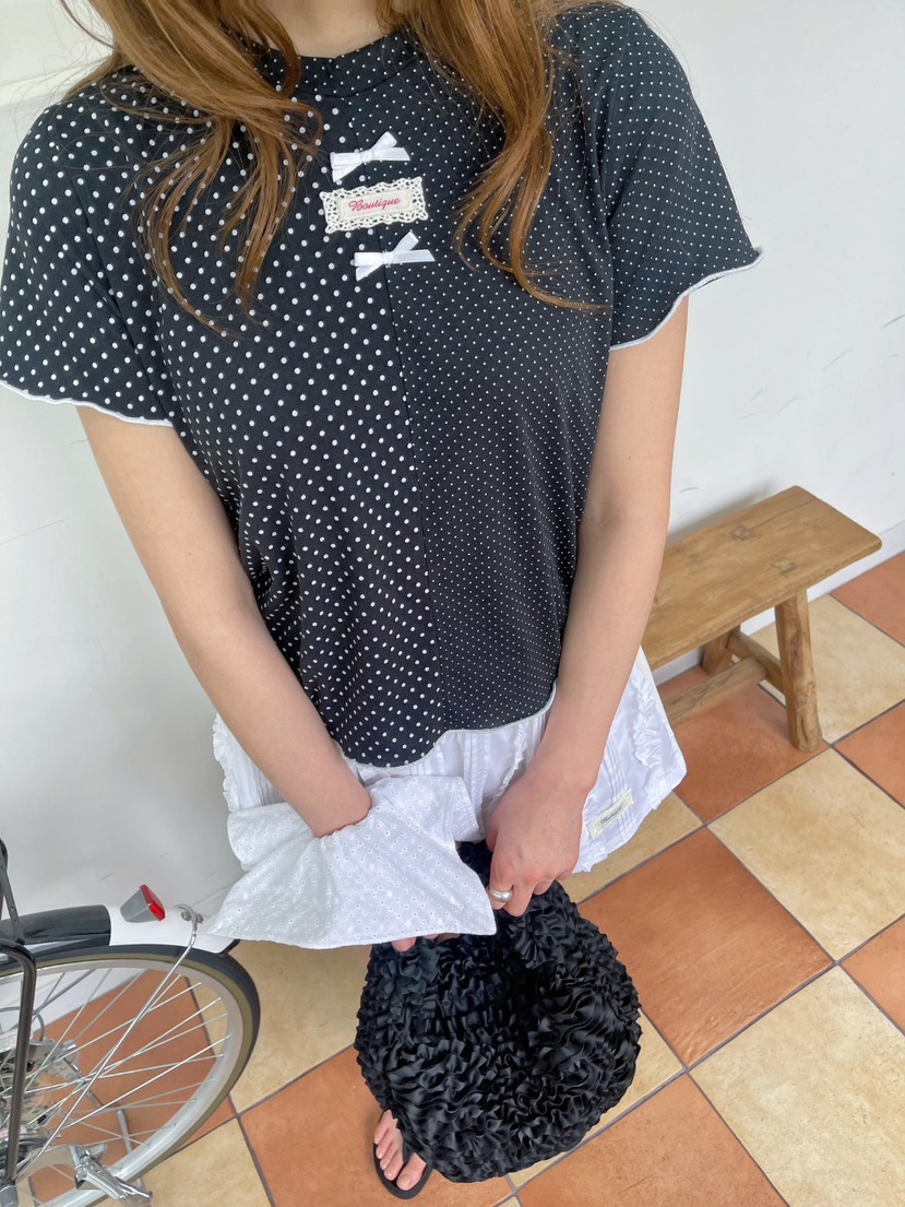 BOUTIQUE-L韓國㊣直郵東大門代購女裝新款人氣25春夏時尚T恤BOUTIQUE-LT恤圖色3