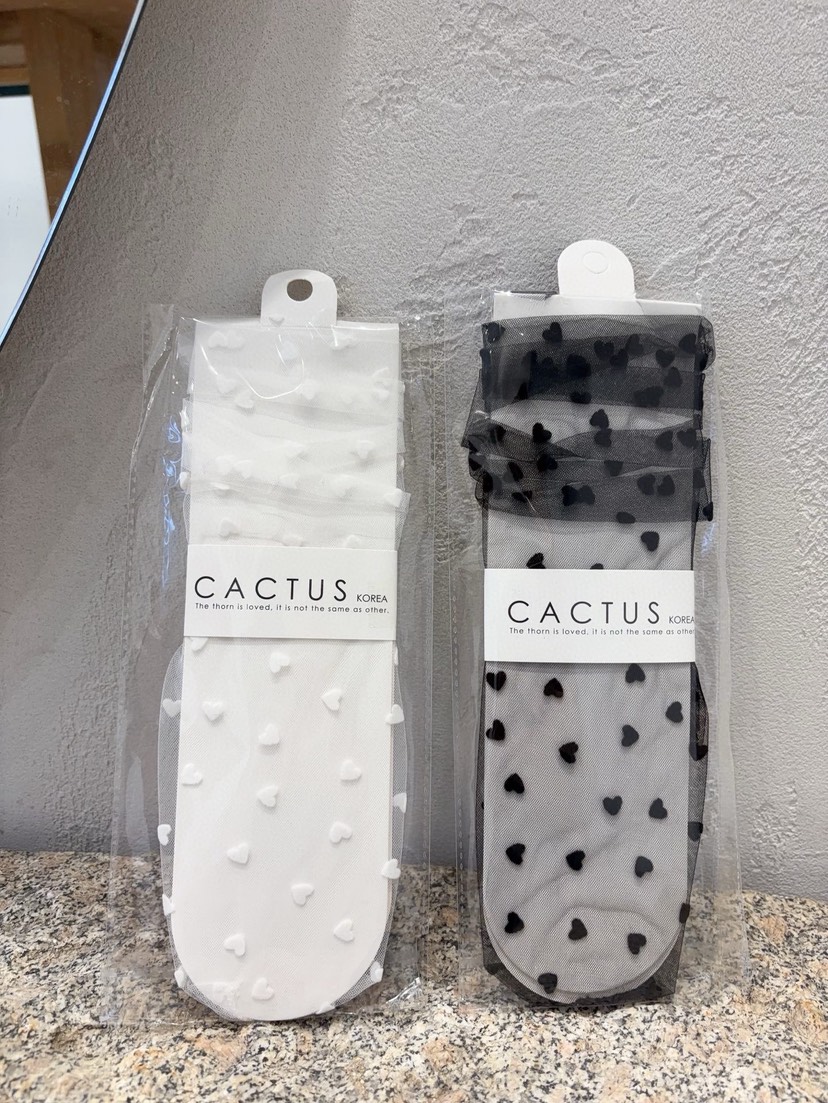 CACTUS-Q直郵韓國代購㊣女裝新品休閑時尚推薦熱賣襪子蕾絲CACTUS十雙起/可混搭襪子