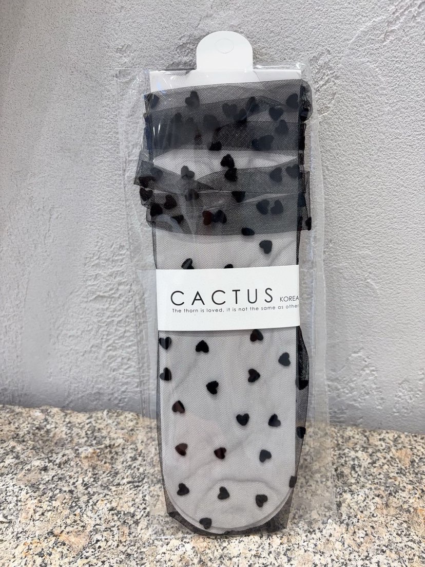 CACTUS-Q直郵韓國代購㊣女裝新品休閑時尚推薦熱賣襪子蕾絲CACTUS十雙起/可混搭襪子圖色2