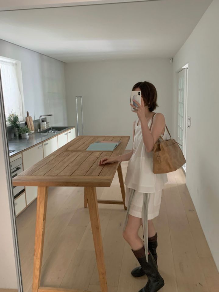 MARE韓國直郵㊣女裝新品25春夏休閑時尚熱賣推薦短褲套裝亞麻MARE短褲