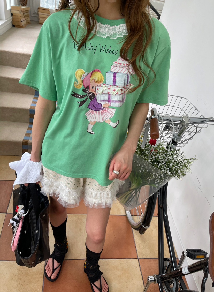BOUTIQUE-L直郵韓國代購㊣女裝新品熱賣休閑人氣25春夏T恤BOUTIQUE-LT恤