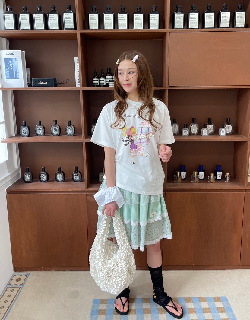 BOUTIQUE-L直郵韓國代購㊣女裝新品熱賣休閑人氣25春夏T恤BOUTIQUE-LT恤圖色3