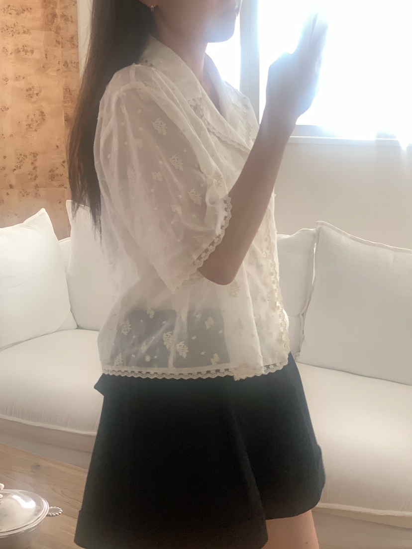BLEECKER韓國㊣直郵東大門代購女裝新款推薦人氣襯衫蕾絲衫BLEECKER襯衫/蕾絲衫