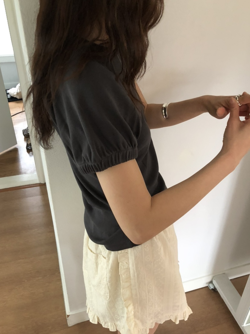 OURS韓國直郵㊣東大門實拍女裝新款時尚25春夏推薦熱賣人氣T恤OURST恤
